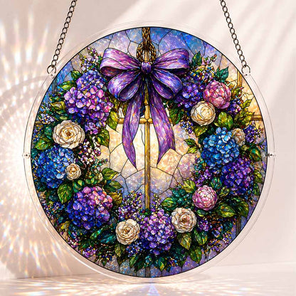 Acrylic Jigsaw Puzzle S - (7 inch) Violet Wreath - Acrylic Jigsaw Puzzle