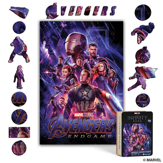 Wooden Jigsaw Puzzles A4 + Wooden Gift Box Avengers: Endgame – Wooden Jigsaw Puzzle