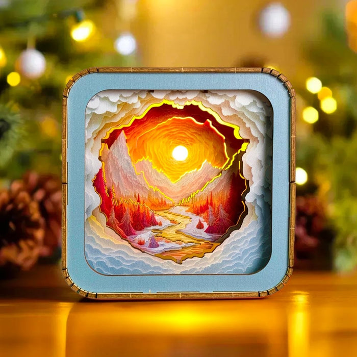 Snowy Forest - 3D Puzzle Night Lamp
