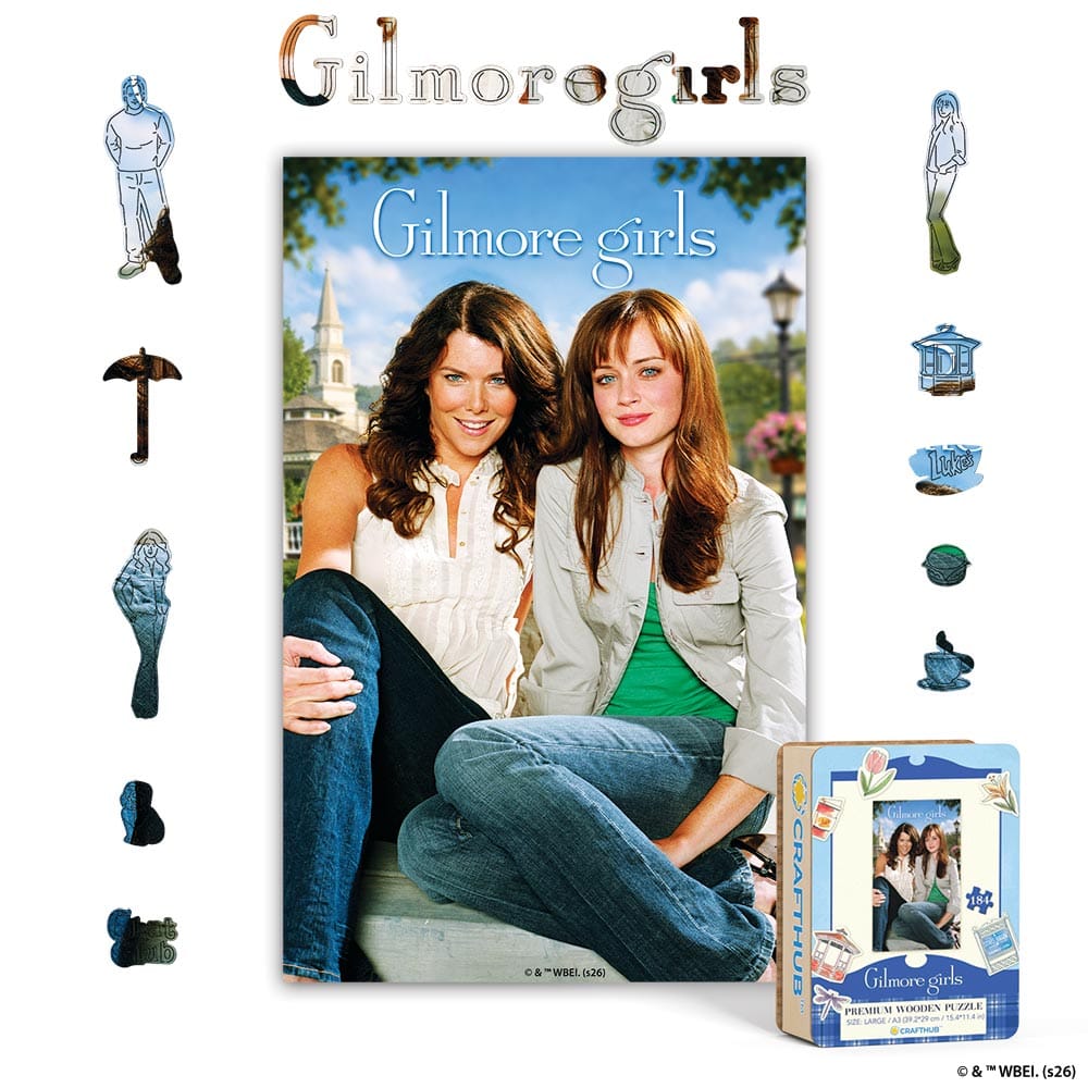 Wooden Jigsaw Puzzles A4 + Wooden Gift Box Lorelai & Rory – Wooden Jigsaw Puzzle