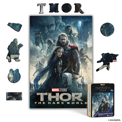 Wooden Jigsaw Puzzles A4 + Wooden Gift Box Thor: The Dark World – Wooden Jigsaw Puzzle