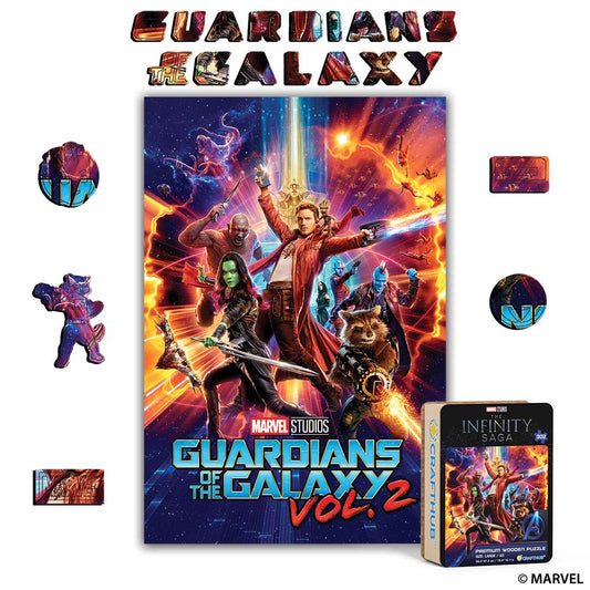 Wooden Jigsaw Puzzles A4 + Wooden Gift Box Guardians of the Galaxy Vol. 2 – Wooden Jigsaw Puzzle