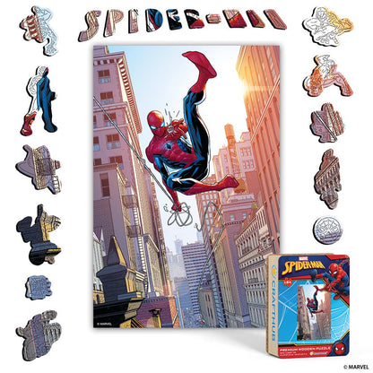 Wooden Jigsaw Puzzles A4 + Wooden Gift Box Spider-man – Wooden Jigsaw Puzzle