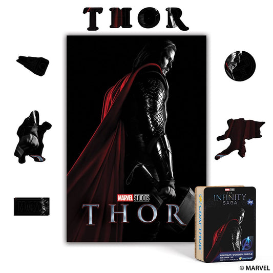 Wooden Jigsaw Puzzles A4 + Wooden Gift Box Thor – Wooden Jigsaw Puzzle