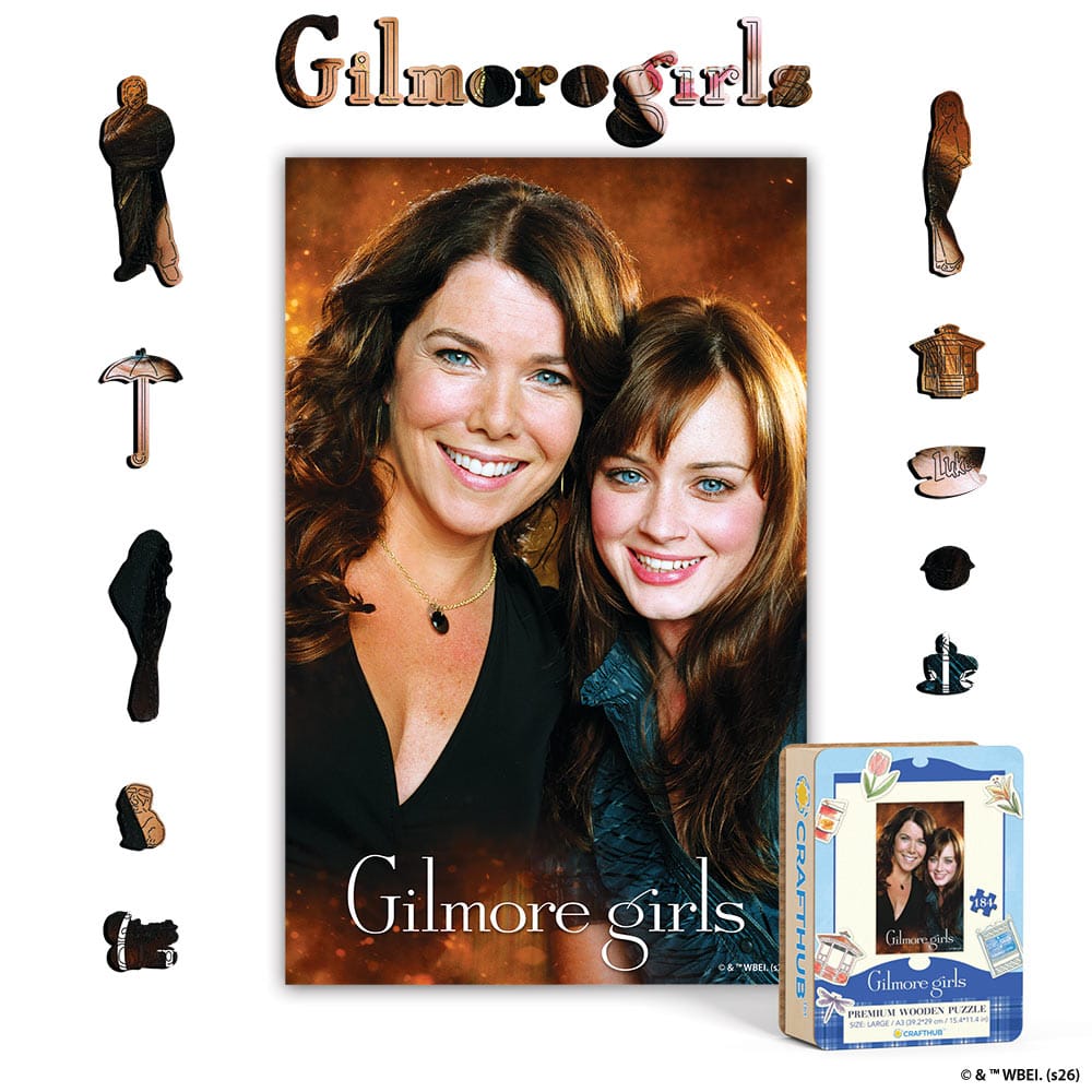 Wooden Jigsaw Puzzles A4 + Wooden Gift Box Gilmore Girls – Wooden Jigsaw Puzzle