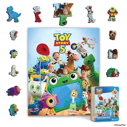Wooden Jigsaw Puzzles A4 + Wooden Gift Box Adventure Squad - Wooden Jigsaw Puzzle