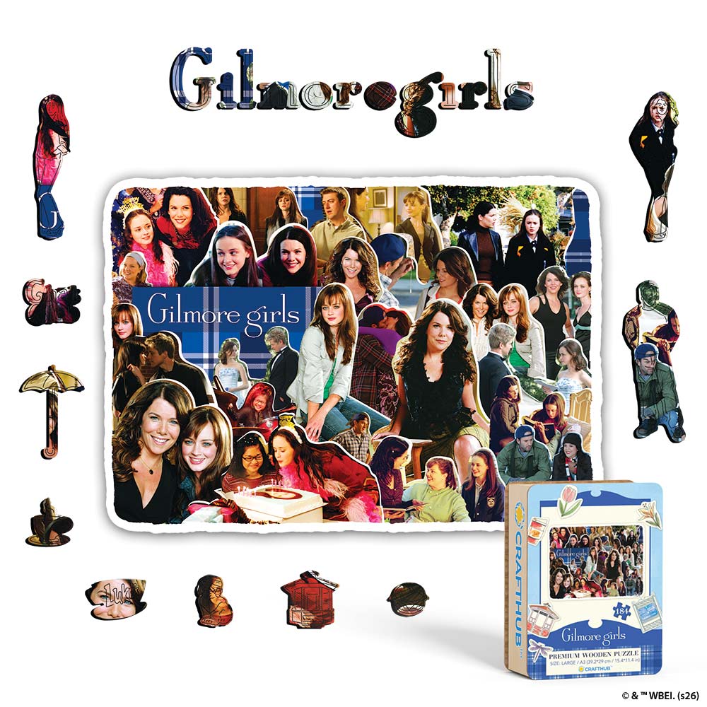 Wooden Jigsaw Puzzles A4 + Wooden Gift Box Gilmore Moments – Wooden Jigsaw Puzzle