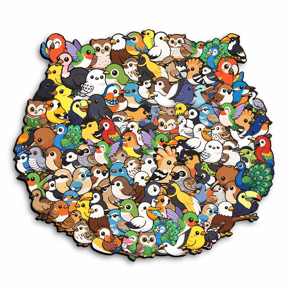 Animal Jigsaw Puzzle > Wooden Jigsaw Puzzle > Jigsaw Puzzle A3/Big Without Frame Forest Life - Wooden Jigsaw Puzzle