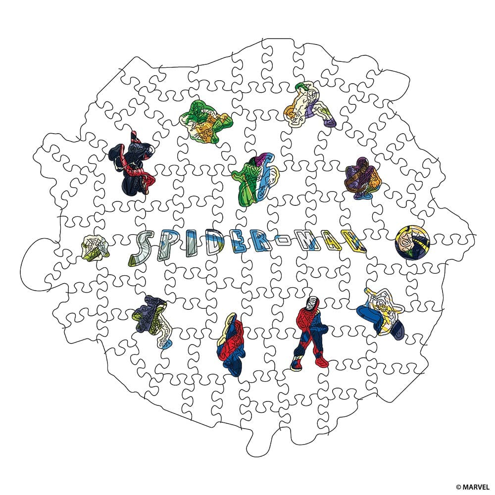 Wooden Jigsaw Puzzles Spider-Man vs Villains – Wooden Jigsaw Puzzle