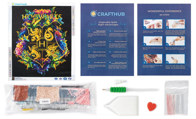 What's inside a CraftHub diamond kit