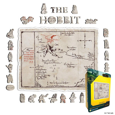 Thrór's Map - Wooden Jigsaw Puzzle