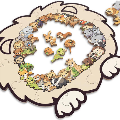 Animal Jigsaw Puzzle > Wooden Jigsaw Puzzle > Jigsaw Puzzle Jungle Life - Wooden Jigsaw Puzzle