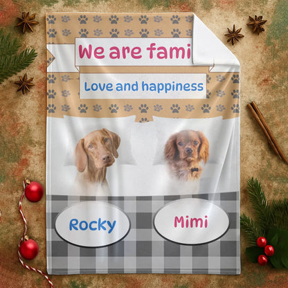 Personalized Blankets My Reason To Come Home - Personalized Pet Lovers Photo Custom Blanket