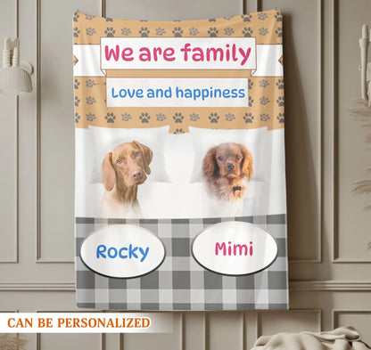 Personalized Blankets My Reason To Come Home - Personalized Pet Lovers Photo Custom Blanket