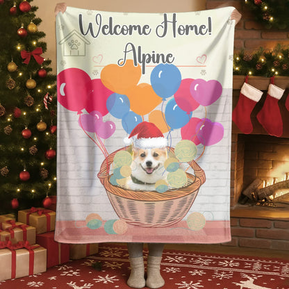 Personalized Blankets Blanket Product DMT / White / 30x40in / 76x101cm Home Feels Warmer With You - Personalized Dog Lovers Photo Custom Blanket