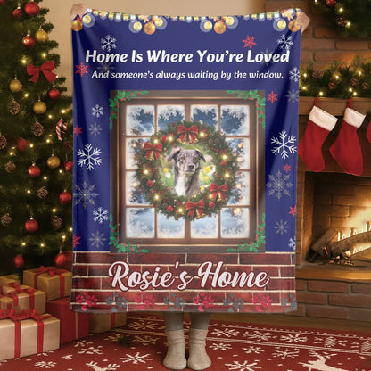 Personalized Blankets Blanket Product DMT / White / 30x40in / 76x101cm Home Is Where You’re Loved - Personalized Pet Lovers Photo Custom Blanket