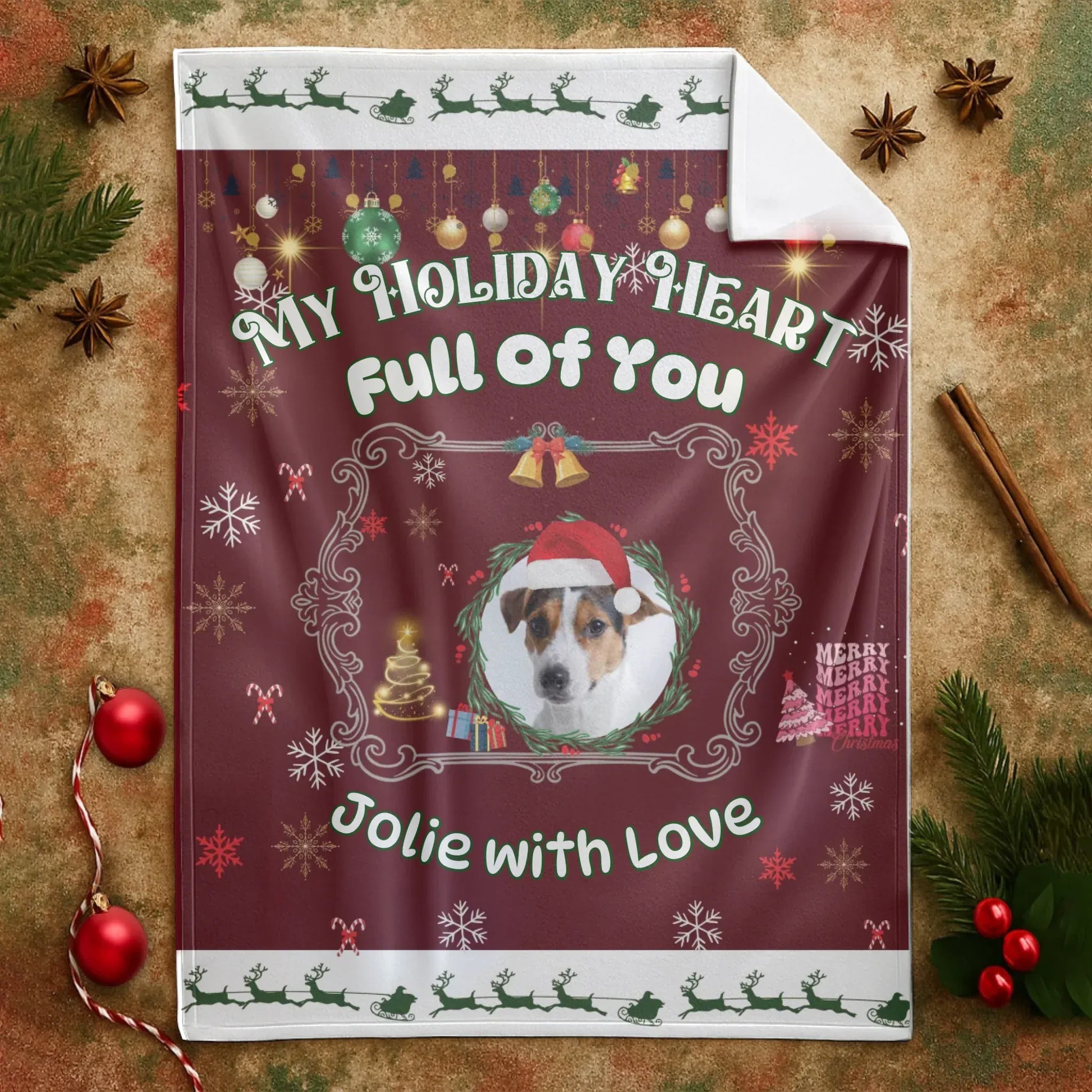 Personalized Blankets My Chirstmas Full Of You - Personalized Pet Lovers Photo Custom Blanket