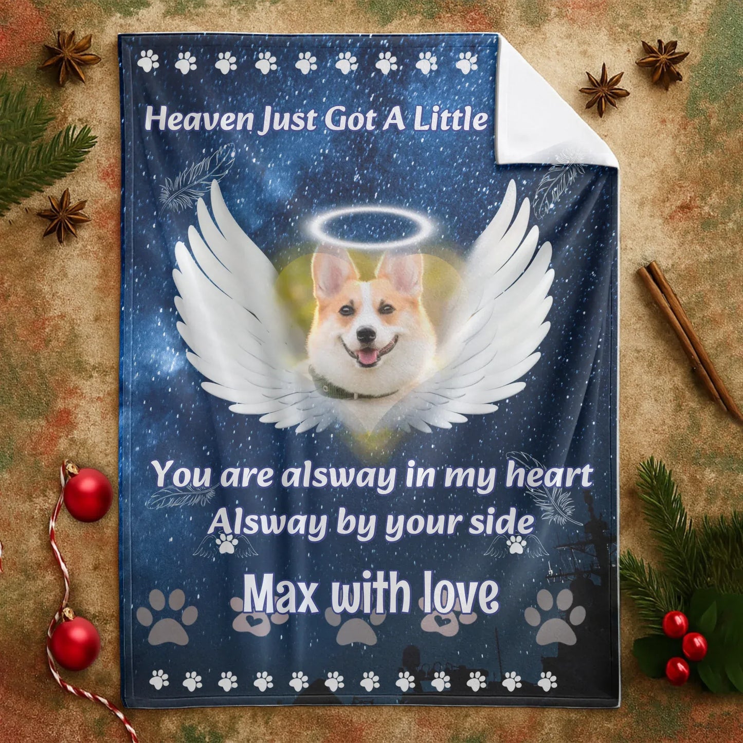 Personalized Blankets You Are Alway In My Heart - Personalized Memorial Dog Photo Custom Blanket