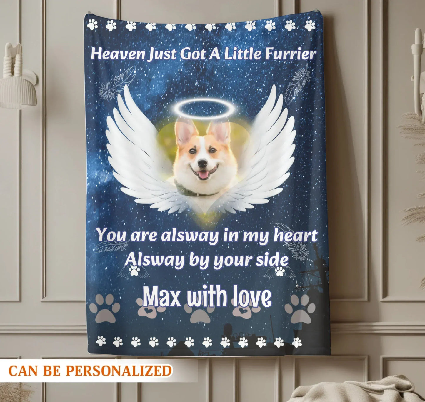 Personalized Blankets You Are Alway In My Heart - Personalized Memorial Dog Photo Custom Blanket