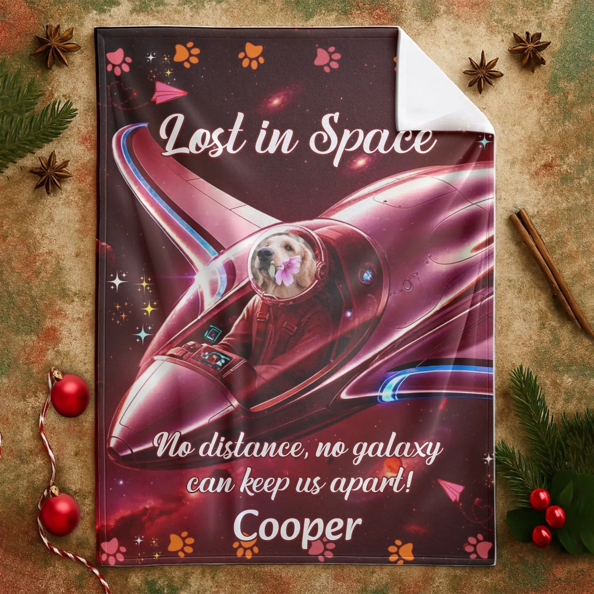 Personalized Blankets In My Pet Dream, We Lost In Space - Personalized Pet Lovers Photo Custom Blanket