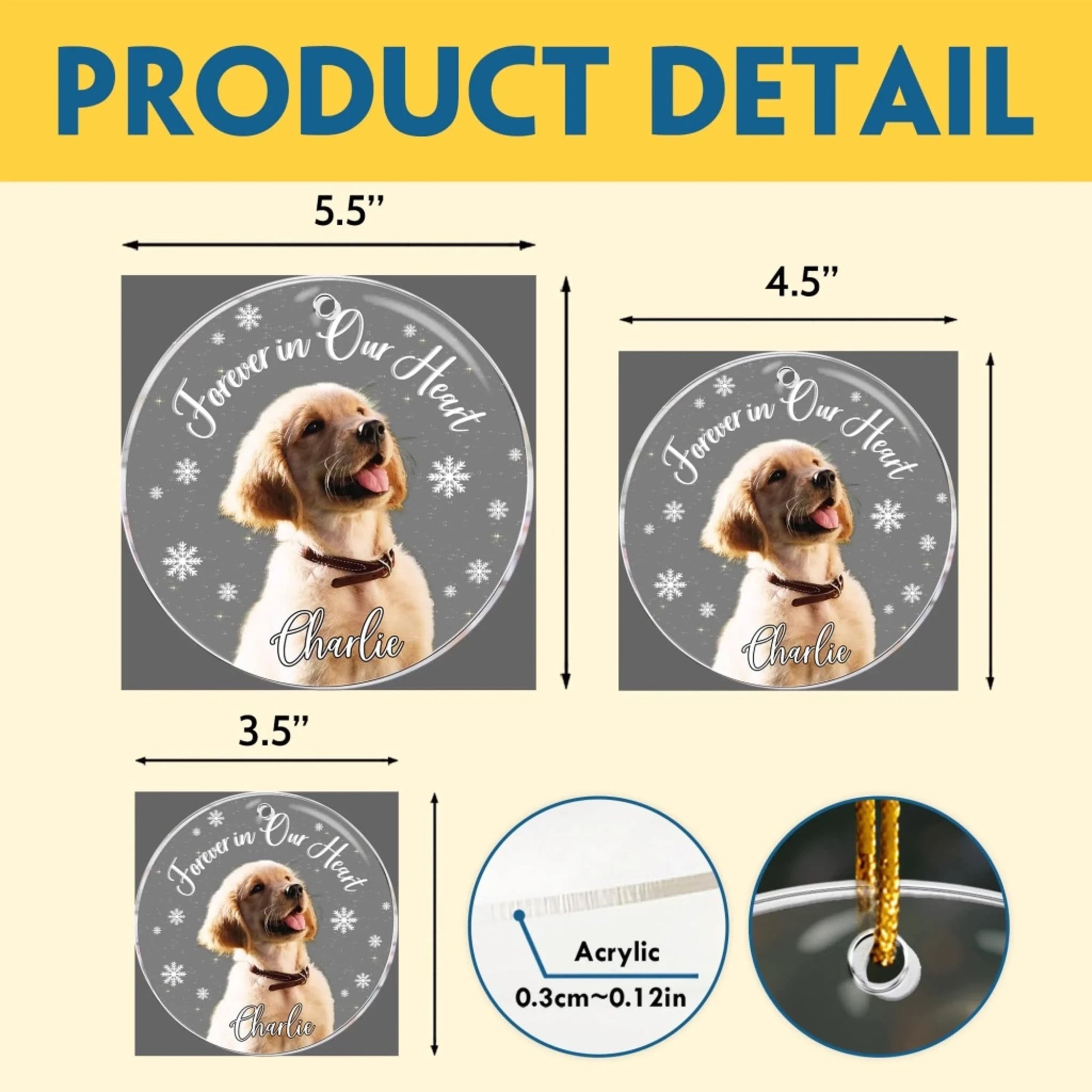 Partners In Crime - We’re More Than Besties - Personalized Acrylic Photo Ornament