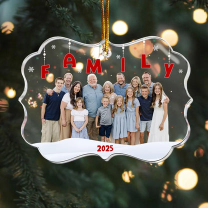 Personalized Ornaments Custom Photo Family Besties Bros Siblings - Personalized Acrylic Photo Ornament