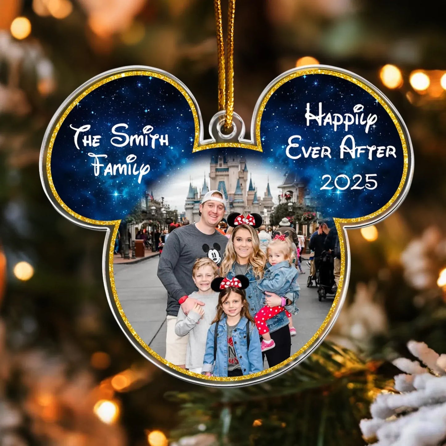 Personalized Ornaments Custom Photo Family And Friends Trip Christmas - Personalized Acrylic Photo Ornament