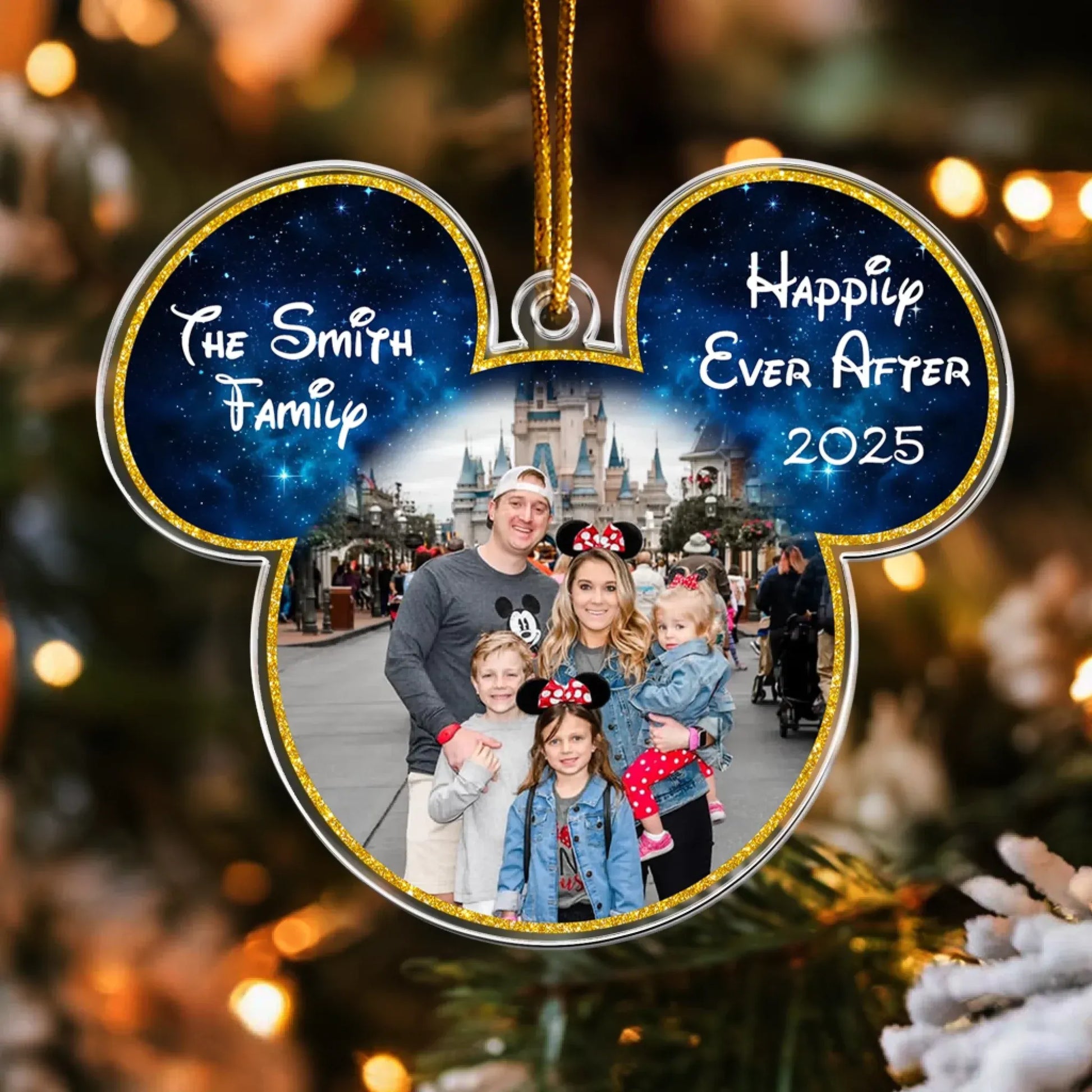 Personalized Ornaments Custom Photo Family And Friends Trip Christmas - Personalized Acrylic Photo Ornament