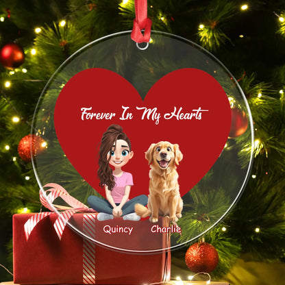 Personalized Ornaments Together Always In Pixar Style - Personalized Dog Lovers Acrylic Ornament