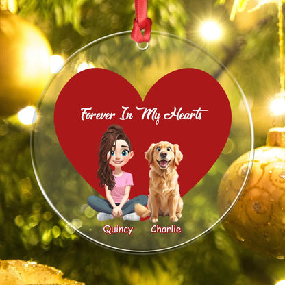 Personalized Ornaments Together Always In Pixar Style - Personalized Dog Lovers Acrylic Ornament