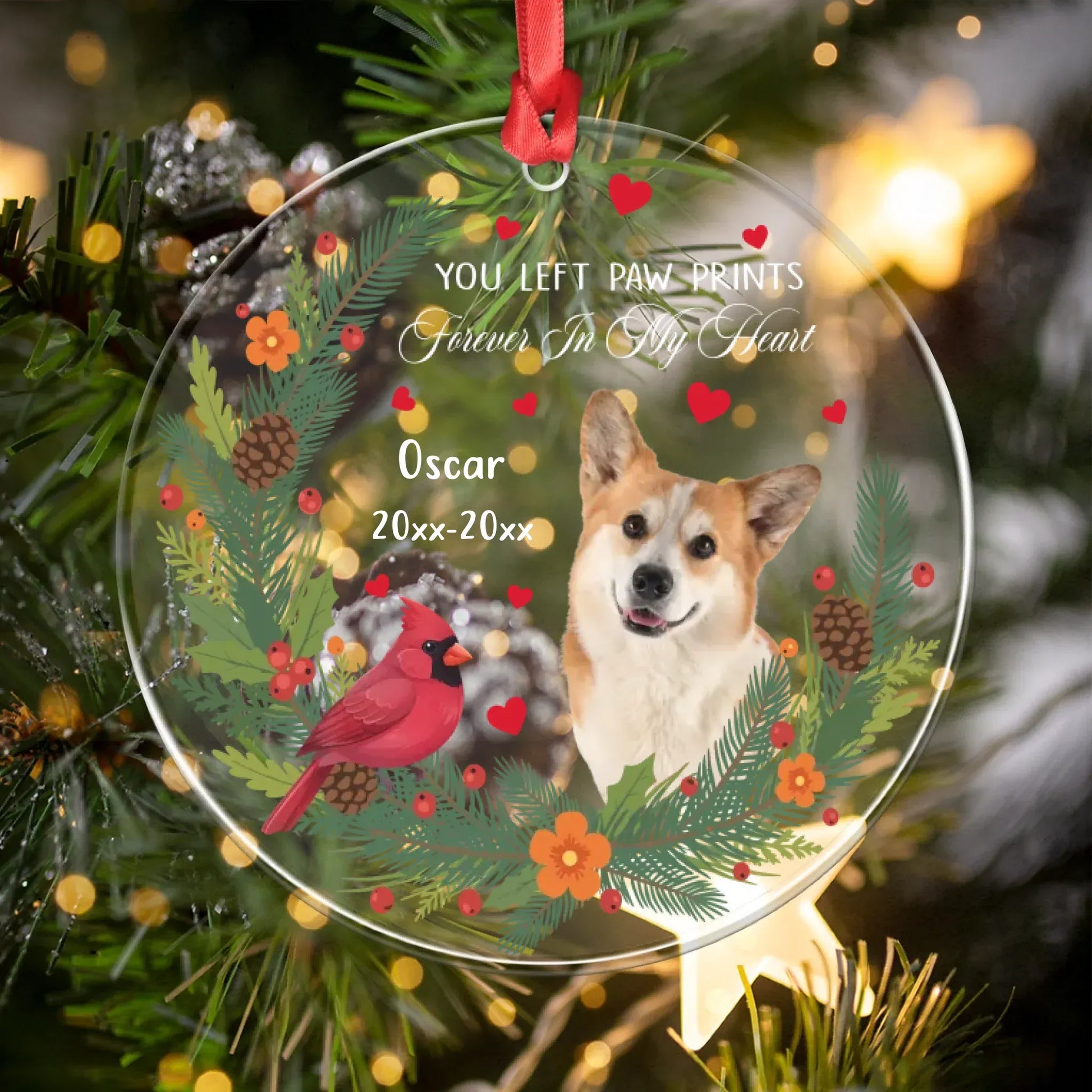 Personalized Ornaments That You Are Not Missing - Personalized Dog Memorial Photo Acrylic Ornament