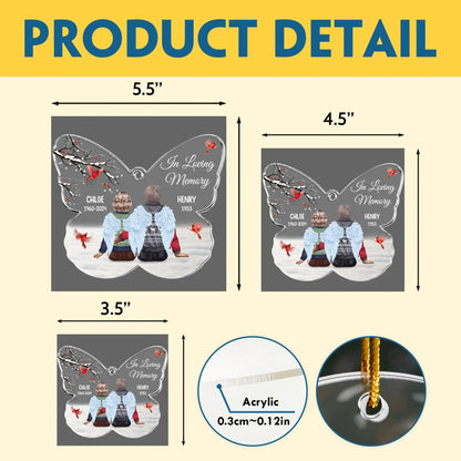 Personalized Ornaments In Loving Memory Mom & Dad - Memorial Gift For Family - Personalized Acrylic Ornament