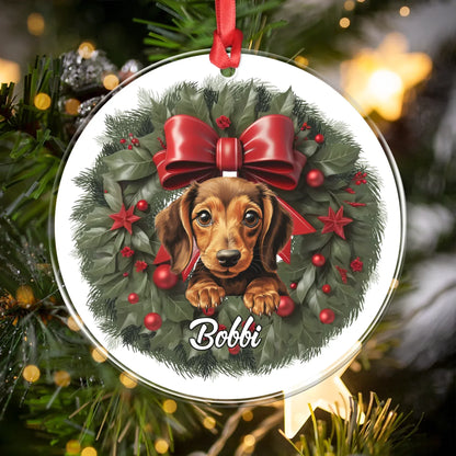 Personalized Ornaments My Little Christmas Miracle - Personalized Dog Lovers Acrylic Ornament