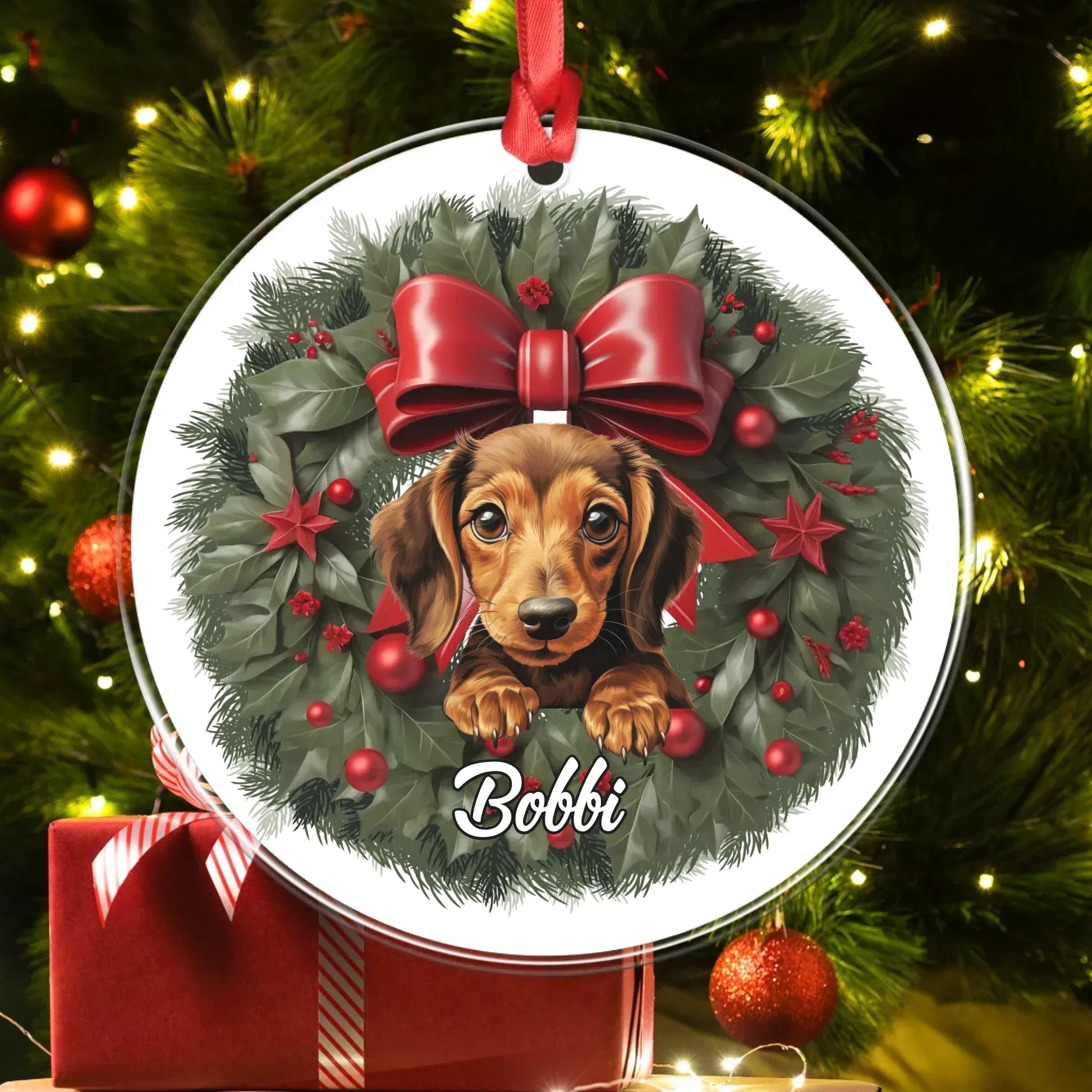 Personalized Ornaments My Little Christmas Miracle - Personalized Dog Lovers Acrylic Ornament