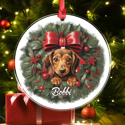 Personalized Ornaments My Little Christmas Miracle - Personalized Dog Lovers Acrylic Ornament