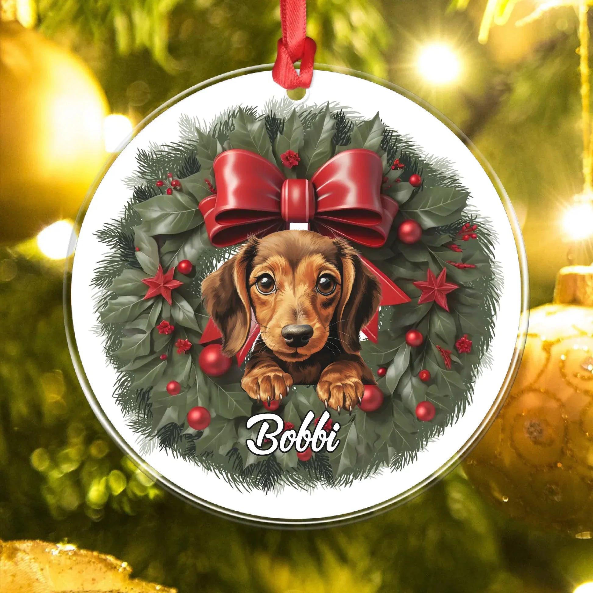 Personalized Ornaments My Little Christmas Miracle - Personalized Dog Lovers Acrylic Ornament