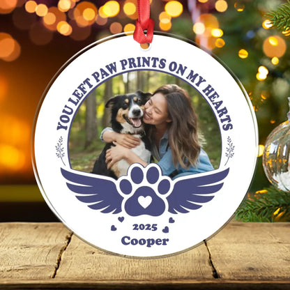 Personalized Ornaments Ornament Acrylic DMT / Glass / 3.5in / 8.9cm You’ll Never Fade From Memory - Personalized Dog Memorial Photo Custom Acrylic Ornament