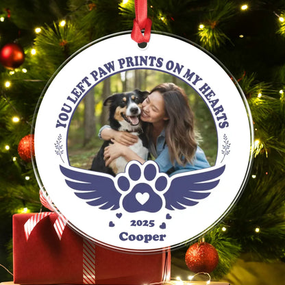 Personalized Ornaments You’ll Never Fade From Memory - Personalized Dog Memorial Photo Custom Acrylic Ornament