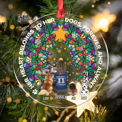 Personalized Ornaments A Bond Can't Be Broken - Personalized Dog Lovers Custom Acrylic Ornament