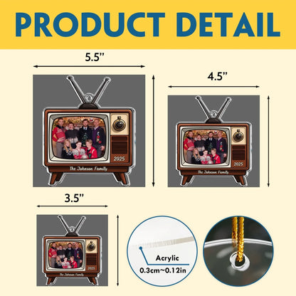 Personalized Ornaments Keepsake Portrait Throwback 2025 - Personalized Acrylic Photo Ornament