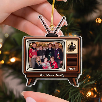 Personalized Ornaments Keepsake Portrait Throwback 2025 - Personalized Acrylic Photo Ornament