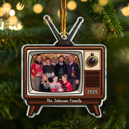 Personalized Ornaments Ornament Acrylic / Glass / 3.5in / 8.9cm Keepsake Portrait Throwback 2025 - Personalized Acrylic Photo Ornament