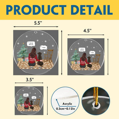 Personalized Ornaments I Miss You I Know - Personalized Pet Memorial Photo Ornament