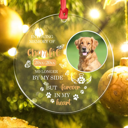 Personalized Ornaments In Loving Memory - Personalized Dog Memorial Photo Acrylic Ornament
