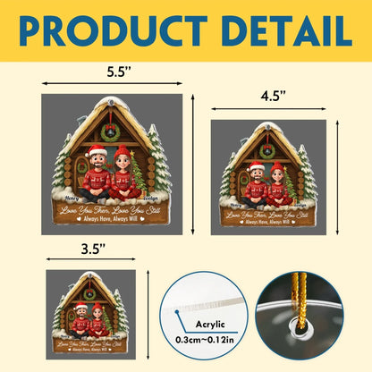 Personalized Ornaments Together Is My Favorite Place To Be - Family Holiday Keepsake - Personalized Acrylic Ornament