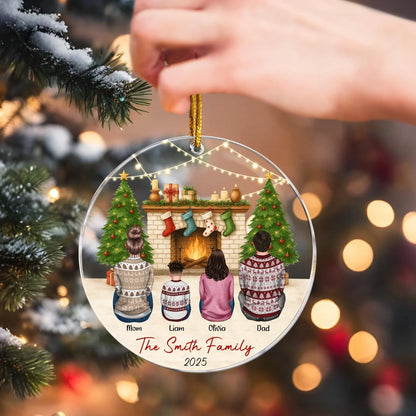 Personalized Ornaments Family Christmas Theme - Personalized Acrylic Ornament