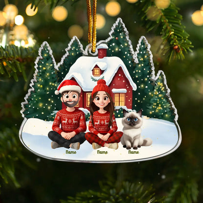 Personalized Ornaments Ornament Acrylic / Glass / 3.5in / 8.9cm Family Theme 2025 - Christmas Gift For Family, Pet Lover -  Personalized Acrylic Ornament