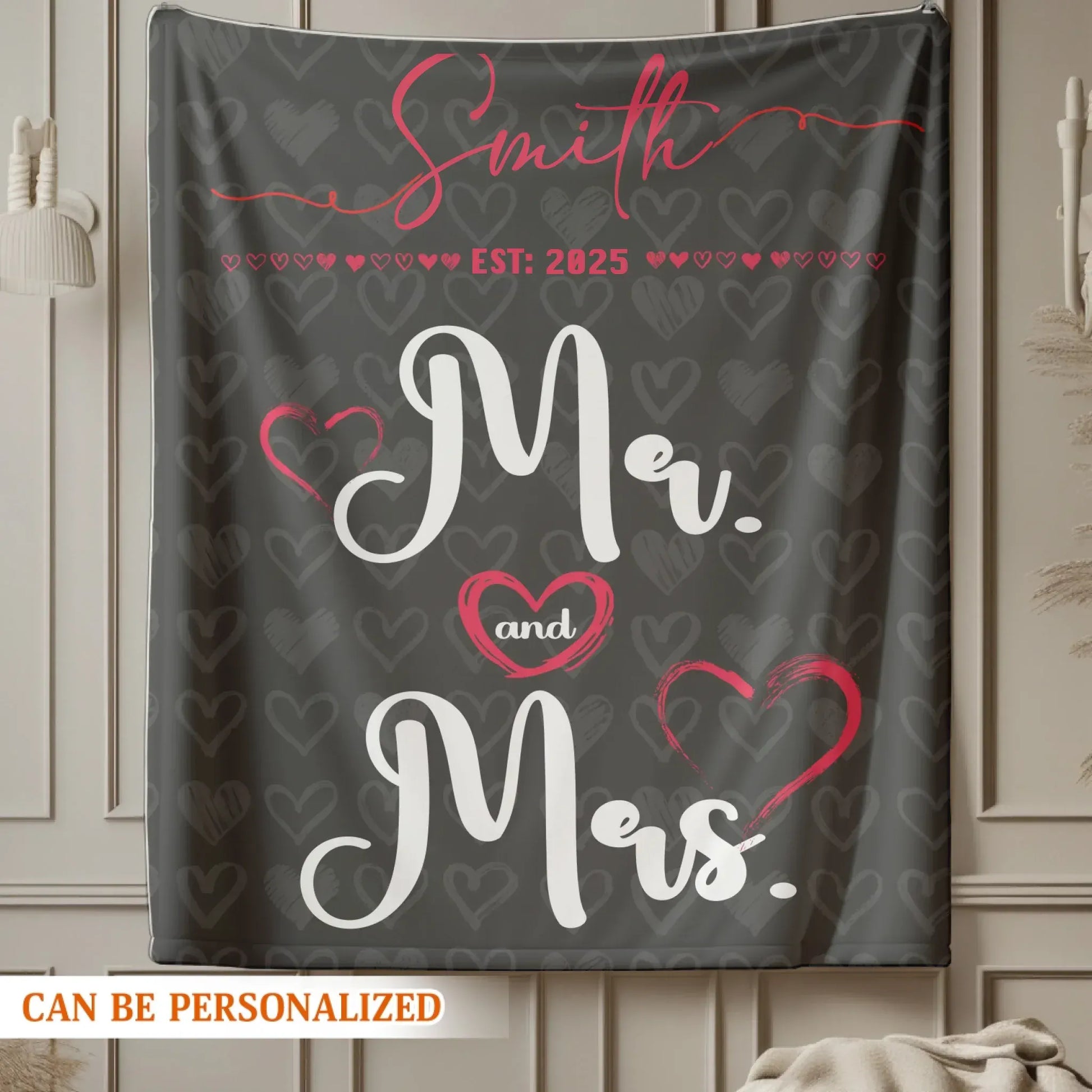 Personalized Blankets Mr And Mrs Forever Together - Personalized Name Custom Couple Blanket