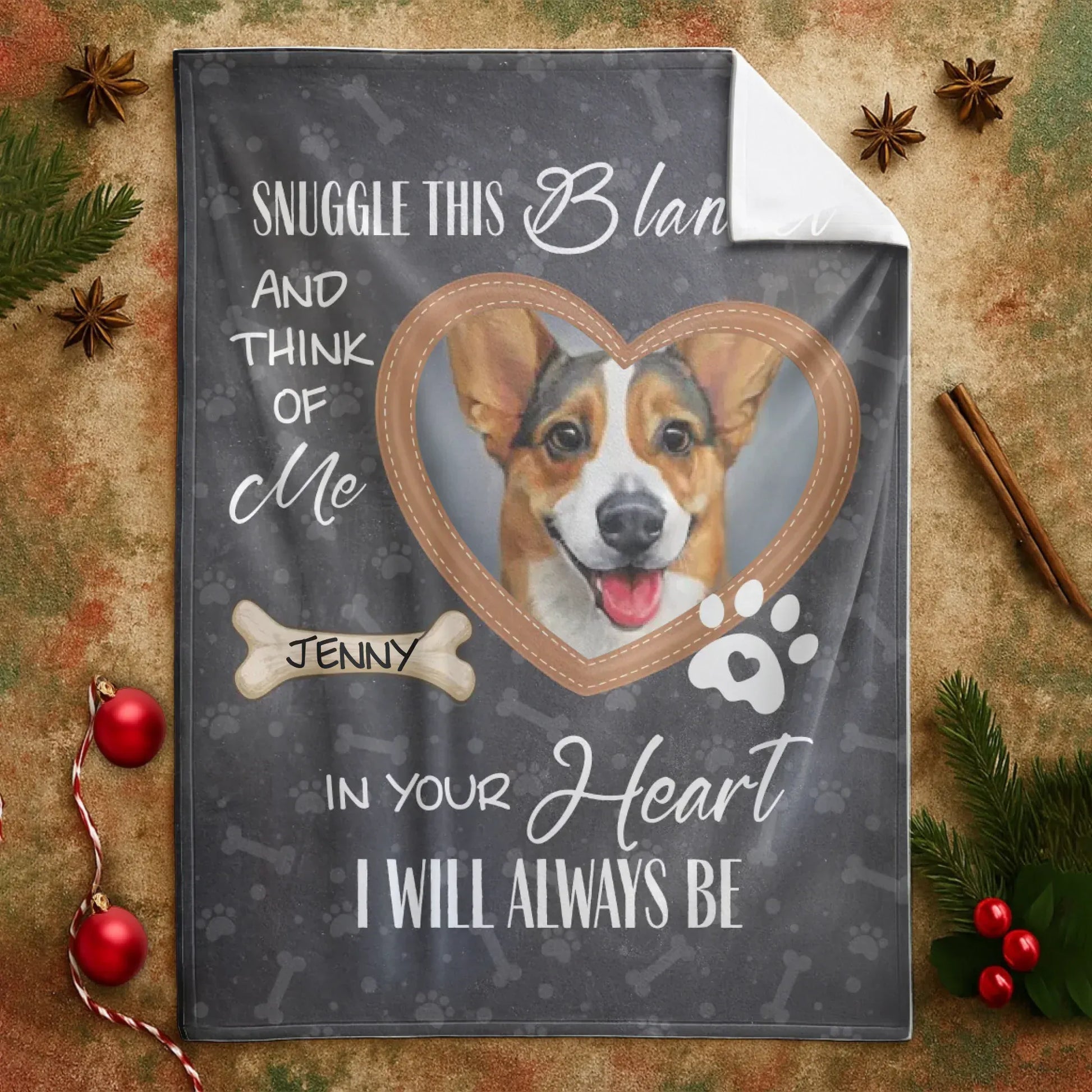 Personalized Blankets Forever Remembered Forever Loved - Personalized Pet Memorial Photo Custom Blanket
