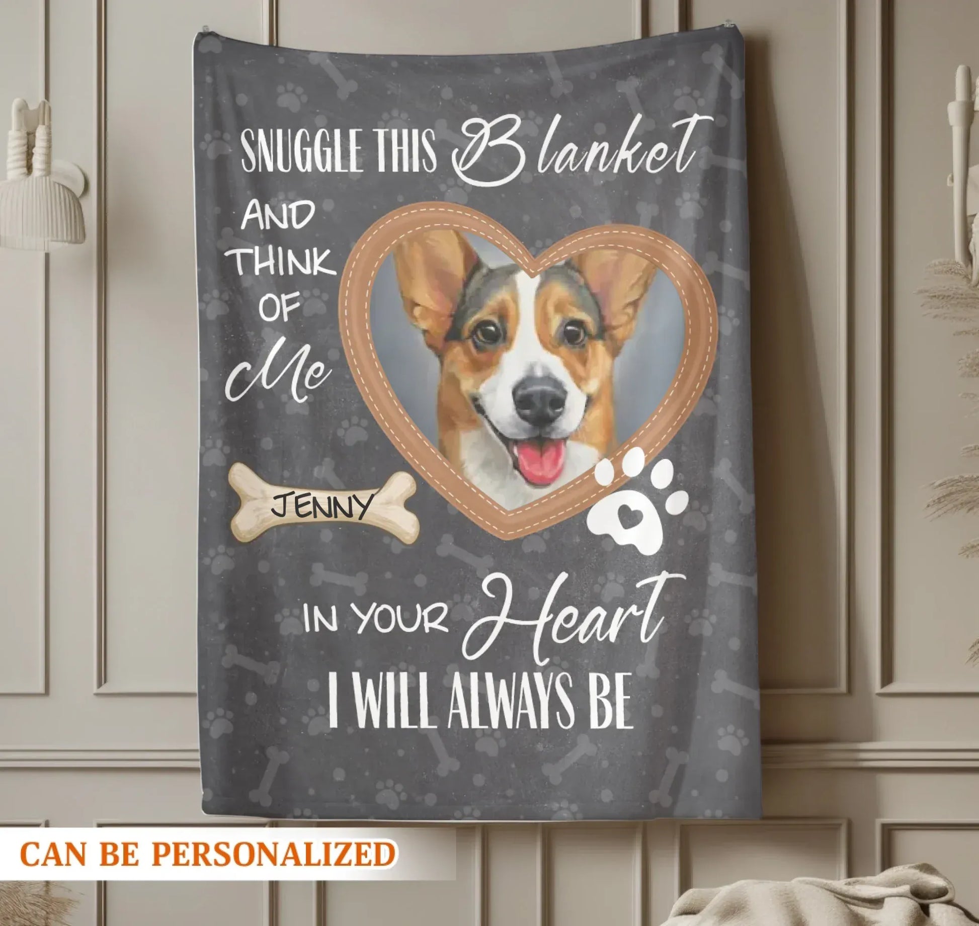Personalized Blankets Forever Remembered Forever Loved - Personalized Pet Memorial Photo Custom Blanket